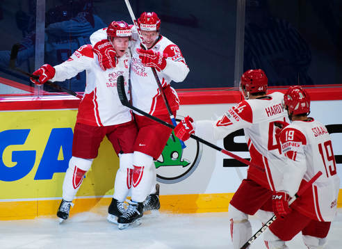 Danmarks Morten Green, Morten Madsen, Nichlas Hardt och Kim