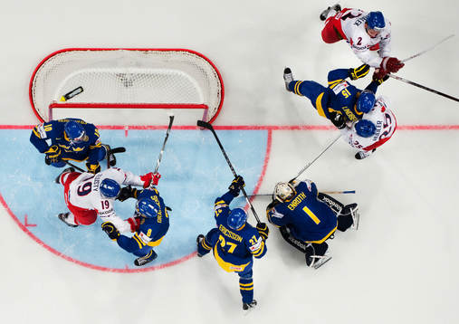 Sveriges Johan Fransson, Petter Granberg, Jimmie Ericsson,