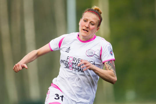 Malmös nr 31 Anja Mittag i omgång 4 i Damallsvenskan mellan Umeå IK FF och LdB FC Malmö