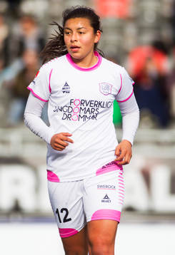 Malmös nr 12, Yoreli Rincón, i omgång 4 i Damallsvenskan mellan Umeå IK FF och LdB FC Malmö