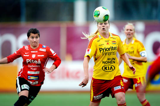  Lisa Dahlkvist, Tyresö tar ned bollen, Victoria Forsmark, Piteå.