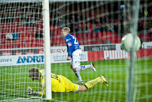  Anton Tinerholm, jubel, mål, Åtvidaberg, Alexander Nadj, målvakt, Öster