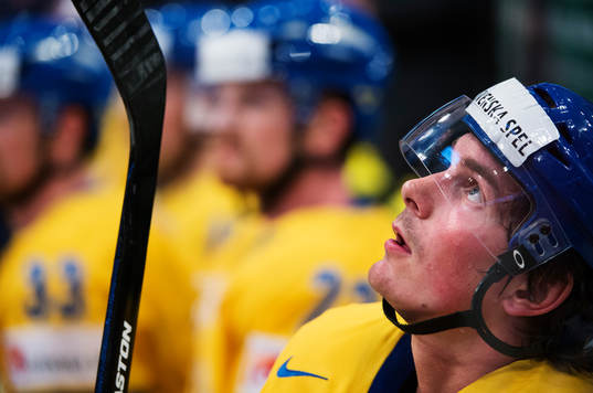 Sveriges Loui Eriksson i matchen mellan Danmark och Sverige