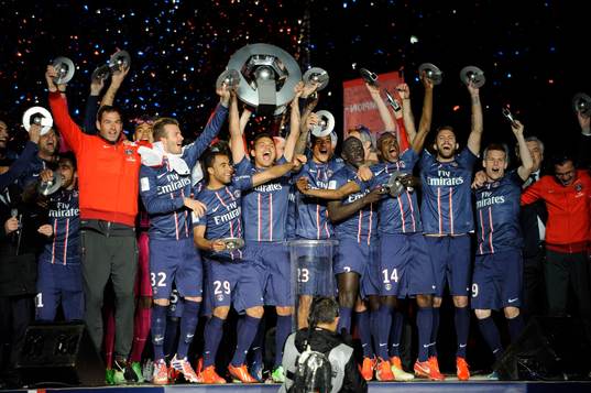 Joie du PSG - trophee Hexagoal - 18.05.2013 - Paris Saint