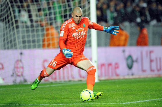  Fotboll, Franska ligan, Saint Etienne - Marseille: Stephane RUFFIER -  Saint Etienne / Marseille - 37eme journee de Ligue 1 - 