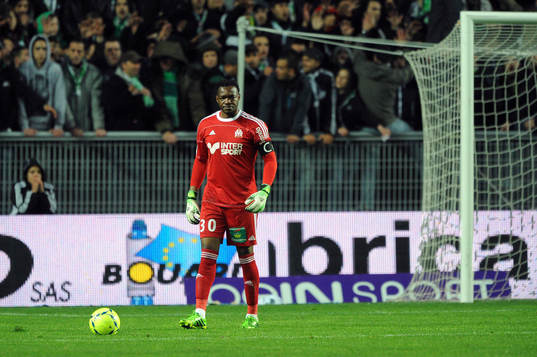  Fotboll, Franska ligan, Saint Etienne - Marseille: Steve MANDANDA -  Saint Etienne / Marseille - 37eme journee de Ligue 1 - 