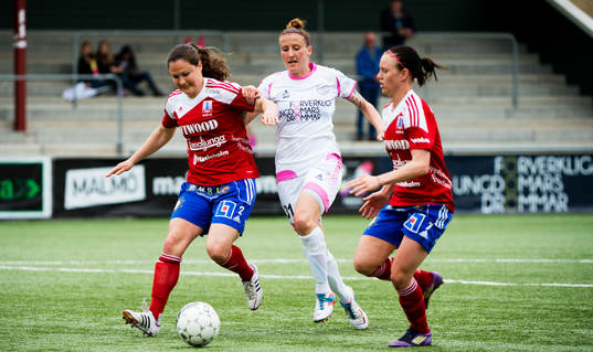  Kendall Fletcher, Louise Andersson, Vittsjö, Anja Mittag, LdB FC Malmö.