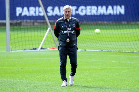 Carlo ANCELOTTI - 22.05.2013 - Entrainement du Paris Saint