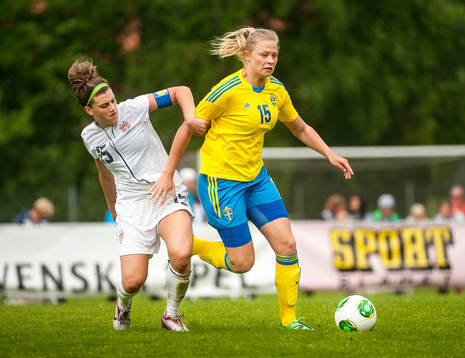  Cari Roccaro, USA och Fridolina Rolfö, Sverige.