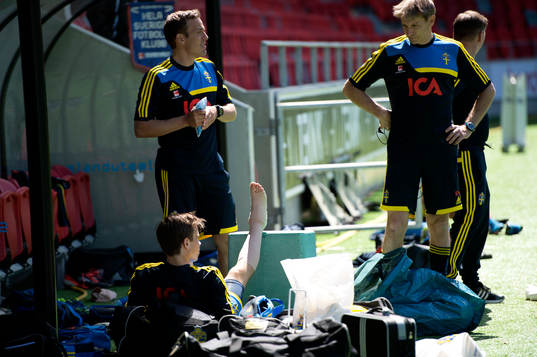 Andreas Blomqvist skadar sig på träningen