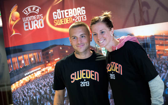  Anton Hysén och Lotta Schelin.