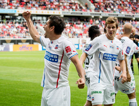 Alejandro Bedoya, Helsingborgs IF, Jubel efter 1-1
