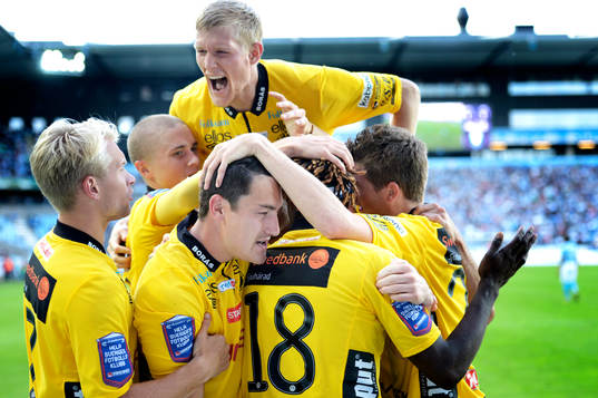 Elfsborgs Mohamed Bangura firas efter att han gjort 1-1