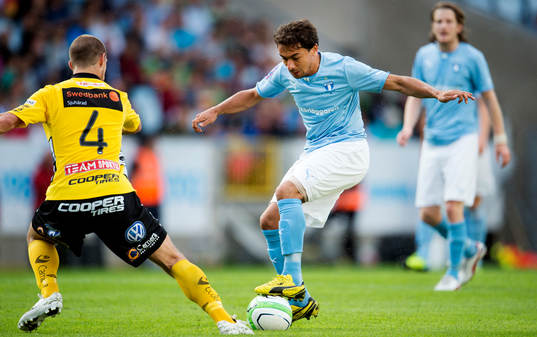 Elfsborgs Joackim Jörgensen och Malmö FFs Ricardo