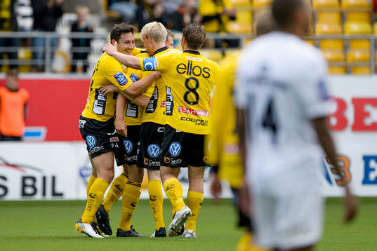 jubel hos Elfsborgs spelare