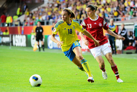 Sveriges Jessica Samuelsson och Danmarks Johanna Rasmussen