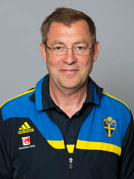 Hans Wildow ledare i det svenska P17 landslaget i fotboll, den 10 juli 2013 i Stockholm, Sverige.