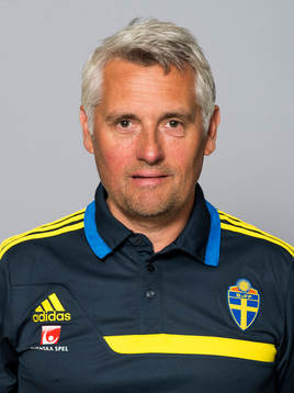 Claes Eriksson ledare i det svenska P17 landslaget i fotboll, den 10 juli 2013 i Stockholm, Sverige.