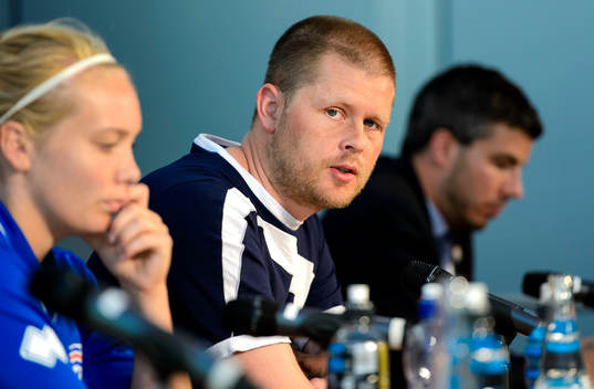 Islands förbundskapten Sigurdur Ragnar Eyjolfsson