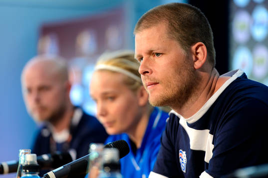Islands förbundskapten Sigurdur Ragnar Eyjolfsson
