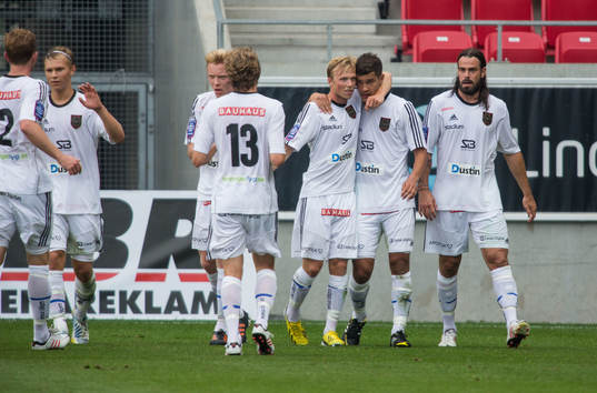   Mauricio Albornoz, IF Brommapojkarna, jubel efter 0-1