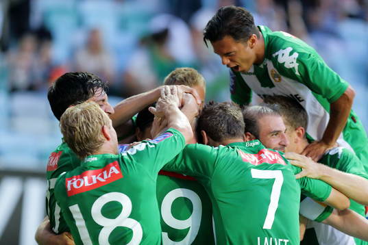 Jubel efter mål 0-2