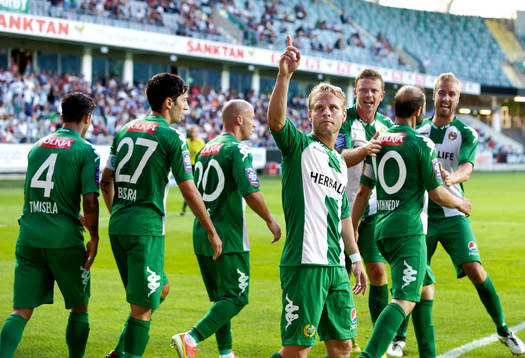 Jubel efter mål 0-1