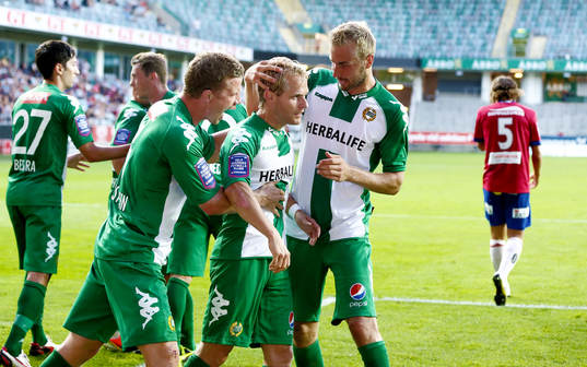 Jubel efter mål 0-1