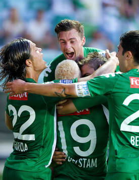 Jubel efter mål 0-2