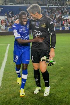  Adama BA / Mickael LANDREAU - 17.08.2013 - Bastia / Valenciennes - 2 eme journee de Ligue 1 -
