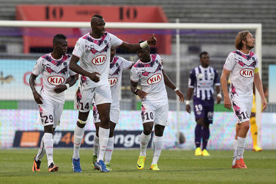  joie de Cheick Diabate - 17.08.2013 - Toulouse / Bordeaux - 2 eme journee de Ligue 1 -
