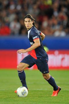  Edinson CAVANI  - 18.08.2013 - Paris Saint Germain / Ajaccio - 2eme journee de Ligue 1