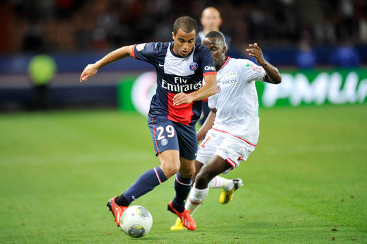  Lucas MOURA  - 18.08.2013 - Paris Saint Germain / Ajaccio - 2eme journee de Ligue 1