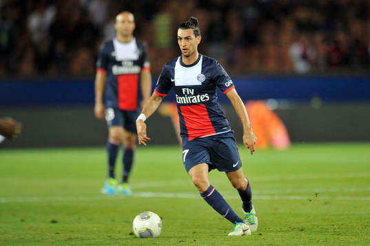  Javier PASTORE  - 18.08.2013 - Paris Saint Germain / Ajaccio - 2eme journee de Ligue 1