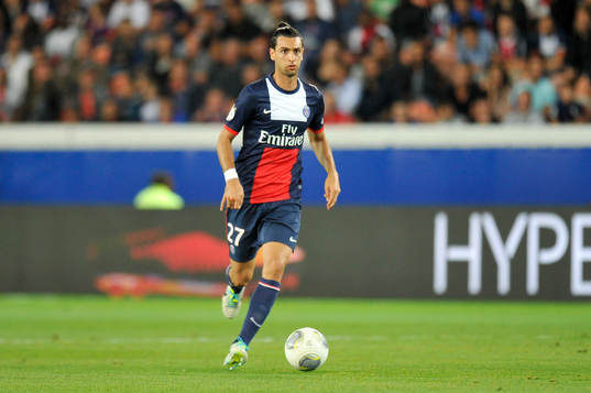  Javier PASTORE  - 18.08.2013 - Paris Saint Germain / Ajaccio - 2eme journee de Ligue 1