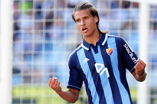 Djurgårdens Aleksandar Prijovic jublar
