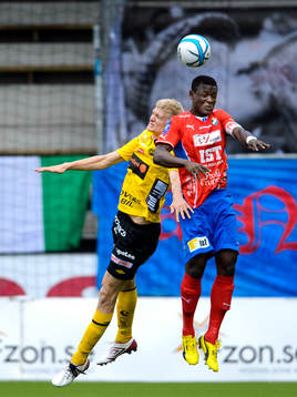 Nickduell mellan Elfsborgs Tom Söderberg och Östers