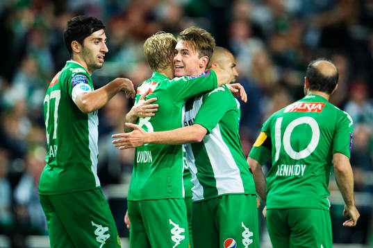 Hammarbys Erik Sundin kramar om Nick Ledgerwood