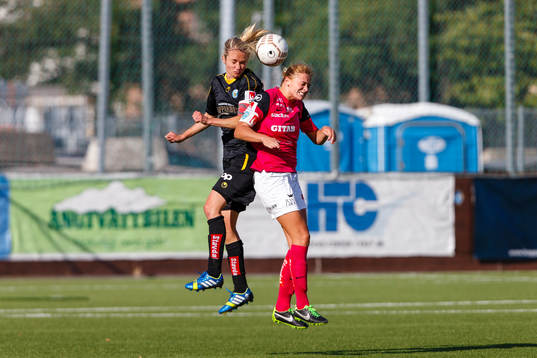 Kopparberg Göteborgs Andrine Hegerberg och Jitex Fridolina