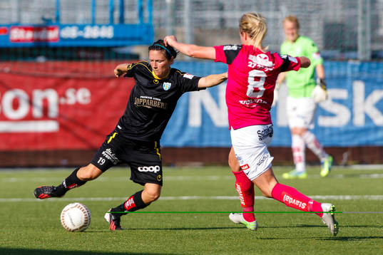 Kopparberg Göteborgs Marlene Sjöberg och Jitex Sofia Skog