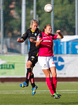 Kopparberg Göteborgs Andrine Hegerberg och Jitex Fridolina