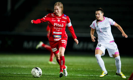 Piteås Sofie Persson och LdB Malmös Ramona Bachmann
