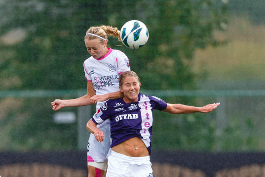 LdB Malmös Amanda Ilestedt ochJitex Amanda Fredriksso