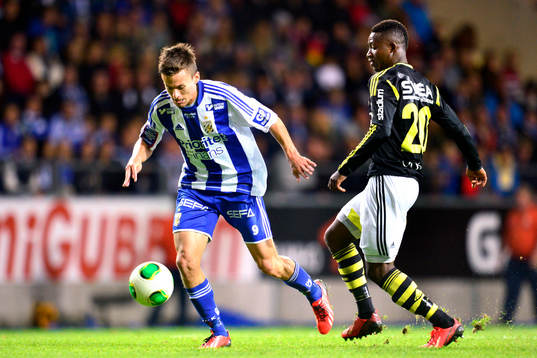 IFK Göteborgs Lasse Vibe och AIKs Ibrahim Moro