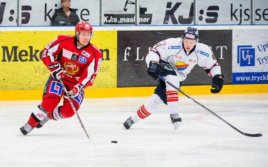 Almtunas Jesper Olofsson och Djurgårdens Alexander Falk