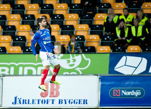 Åtvidabergs Imad Zatara jublar efter 1-0 målet