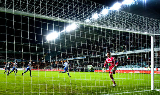 IFK Göteborgs Sam Larsson jublar efter att ha gjort 3-0