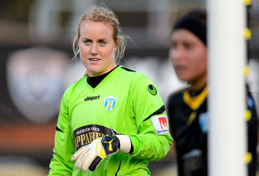 Kopparbergs Göteborgs målvakt Kristin Hammarström