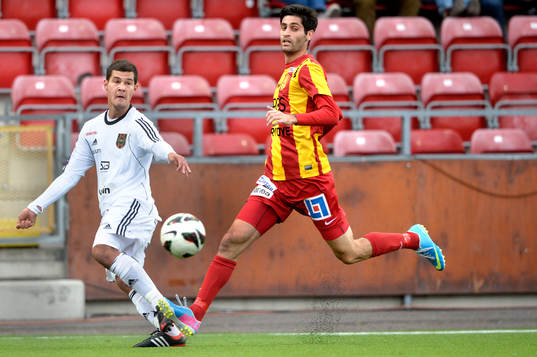 Brommapojkarnas Mauricio Albornoz och Syrianskas Rabi Elia