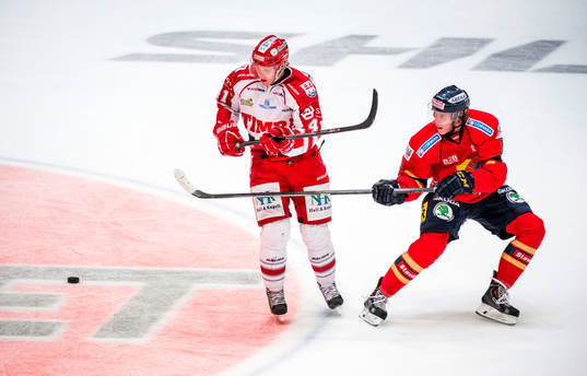 Timrås Ludvig Nilsson och Djurgårdens Samuel Lofquist